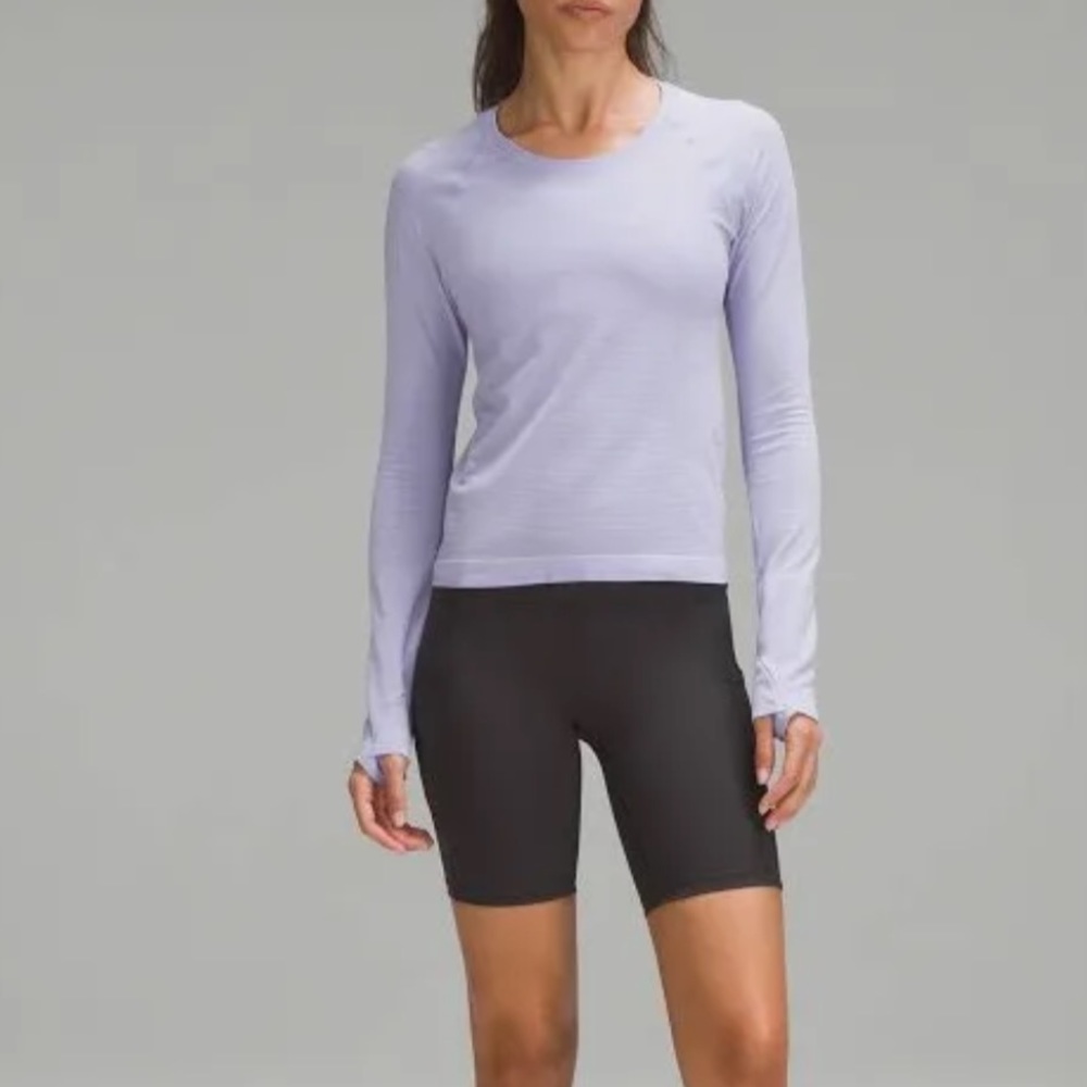 LULULEMON Light Lilac Swiftly Tech Long Sleeve
